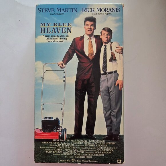 My Blue Heaven VHS Comedy Starring Steve Martin & Rick Moranis Warner Bros 1990 - Picture 8 of 12